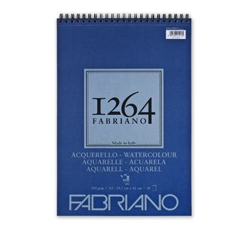 FABRIANO 1264 Bloc Papier Aquarelle A3 300g-Spiral haut- 30fl 29,7x42
