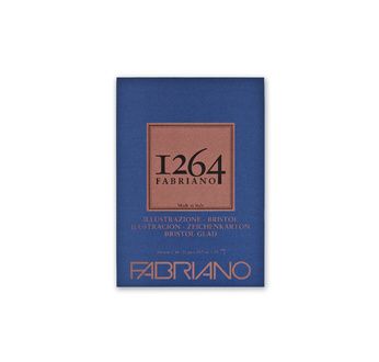 FABRIANO 1264 Bloc Papier Bristol A4 200g-1 côté collé- 50 fl 21x29,7