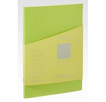 FABRIANO Carnet EcoQuaPlus-Points-A5-90gsm-90fls-Dos collé-Citron Ver