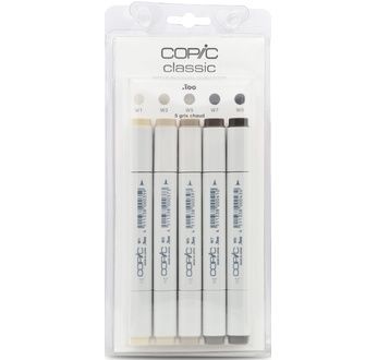 Set Copic Classic - 5 couleurs gris chaud