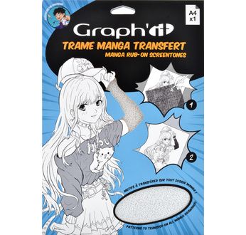 GRAPH'IT Trame Transfer Manga - Points aléatoires A4