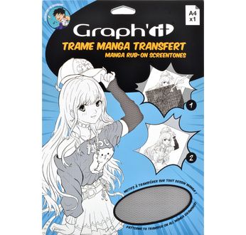 GRAPH'IT Trame Transfer Manga - Laine A4