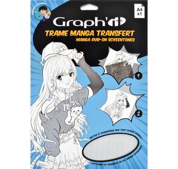 GRAPH'IT Trame Transfer Manga - Points dégradés A4