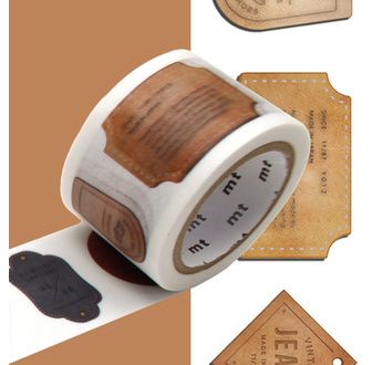 MT EX Motif étiquettes cuir/ leather tag - 3cm