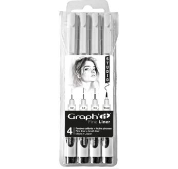 Set 4 Graph'it Liner + Brush STUDIO