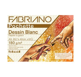 FABRIANO PAPIER BLANC -Pochette A3 cm -180 gsm -10 feuilles