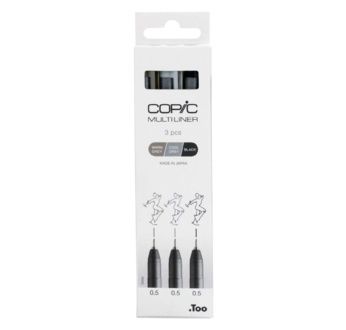 Copic Multiliner set de 3 BLACK & GREY