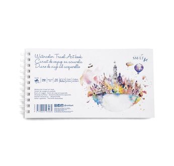 SM-LT Carnet de voyage Aquarelle spirale 15x28cm 260g 25fl microperf