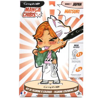 GRAPH'IT CHIBIS - KIT COLORIAGE FIGURINE - MATSURI
