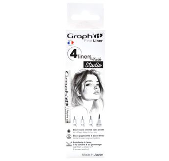 GRAPH'IT Set de 3 Liners +1 Brush STUDIO