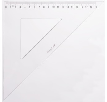 GRAPH'IT Equerre graduée 45° 2 bords antitaches 30 cm