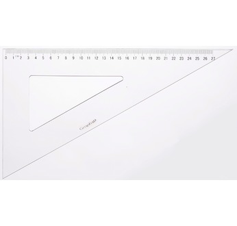 GRAPH'IT Equerre graduée 60° 2 bords antitaches 30 cm