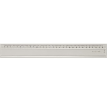 GRAPH'IT Ruler, 1 bevelled graduated edge, 1 stainless edge, 30 cm