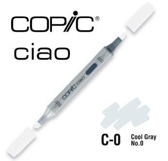 COPIC CIAO 180 colours - COPIC CIAO C0 Cool Gray No.0