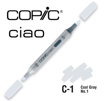 COPIC CIAO 180 couleurs - COPIC CIAO C1 Cool Gray No.1