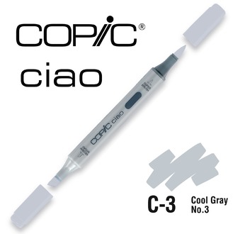 COPIC CIAO 180 colours - COPIC CIAO C3 Cool Gray No.3