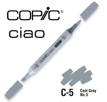COPIC CIAO 180 couleurs - COPIC CIAO C5 Cool Gray No.5