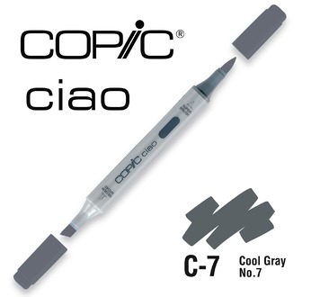 COPIC CIAO 180 couleurs - COPIC CIAO C7 Cool Gray No.7
