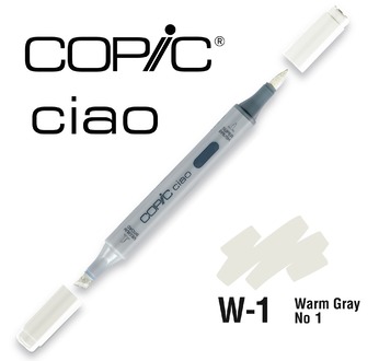 COPIC CIAO 180 colours - COPIC CIAO W1 Warm Gray No.1