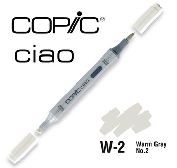 COPIC CIAO 180 colours - COPIC CIAO W2 Warm Gray No.2