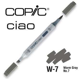 COPIC CIAO 180 colours - COPIC CIAO W7 Warm Gray No.7