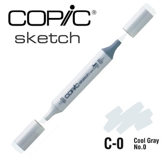 COPIC SKETCH 358 couleurs - COPIC SKETCH C0 Cool Gray No.0