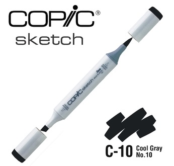 COPIC SKETCH -  358 colours - COPIC SKETCH C10 Cool Gray No.10