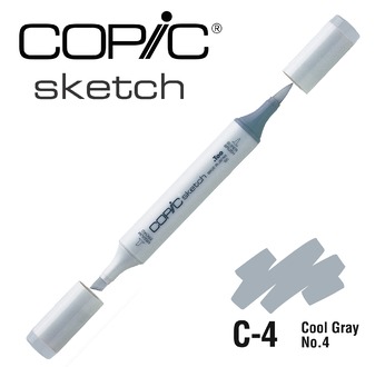 COPIC SKETCH -  358 colours - COPIC SKETCH C4 Cool Gray No.4