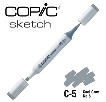 COPIC SKETCH 358 couleurs - COPIC SKETCH C5 Cool Gray No.5