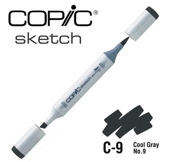 COPIC SKETCH -  358 colours - COPIC SKETCH C9 Cool Gray No.9