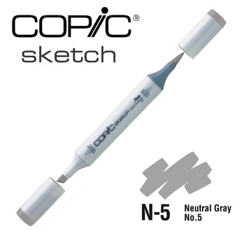 COPIC SKETCH -  358 colours - COPIC SKETCH N5 Neutral Gray No.5