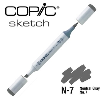 COPIC SKETCH -  358 colours - COPIC SKETCH N7 Neutral Gray No.7