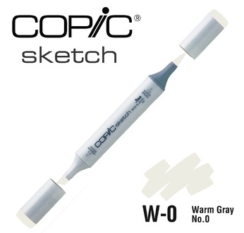 COPIC SKETCH -  358 colours - COPIC SKETCH W0 Warm Gray No.0