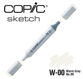 COPIC SKETCH -  358 colours - COPIC SKETCH W00 Warm Gray No.00