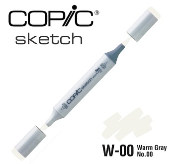 COPIC SKETCH 358 couleurs - COPIC SKETCH W00 Warm Gray No.00