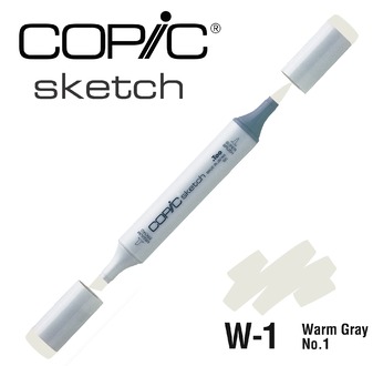 COPIC SKETCH 358 couleurs - COPIC SKETCH W1 Warm Gray No.1