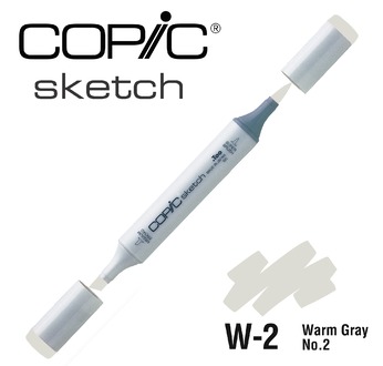 COPIC SKETCH -  358 colours - COPIC SKETCH W2 Warm Gray No.2