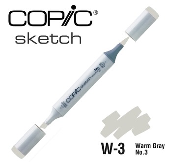 COPIC SKETCH -  358 colours - COPIC SKETCH W3 Warm Gray No.3
