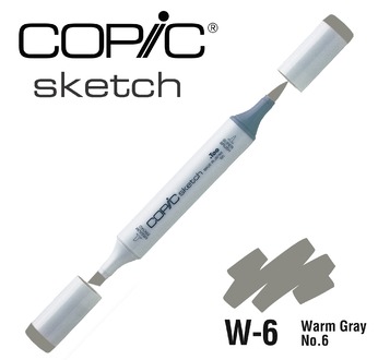 COPIC SKETCH -  358 colours - COPIC SKETCH W6 Warm Gray No.6