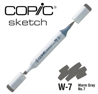 COPIC SKETCH -  358 colours - COPIC SKETCH W7 Warm Gray No.7