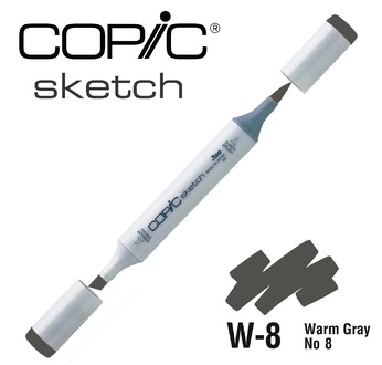 COPIC SKETCH -  358 colours - COPIC SKETCH W8 Warm Gray No.8