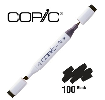 COPIC MARKER  214 couleurs - COPIC MARKER 100 Black