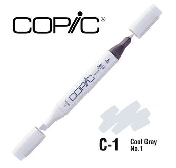 COPIC MAERKER - 214 colours - COPIC MARKER C1 Cool Gray No.1