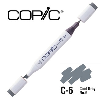 COPIC MAERKER - 214 colours - COPIC MARKER C6 Cool Gray No.6
