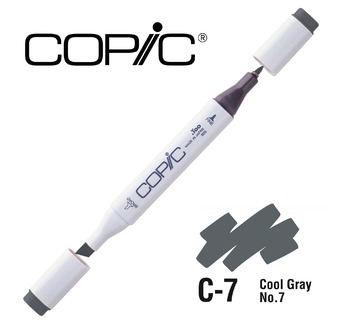 COPIC MARKER  214 couleurs - COPIC MARKER C7 Cool Gray No.7