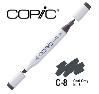 COPIC MARKER  214 couleurs - COPIC MARKER C8 Cool Gray No.8