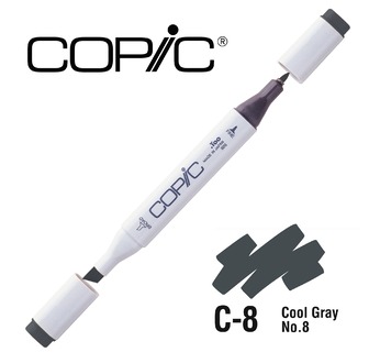 COPIC MAERKER - 214 colours - COPIC MARKER C8 Cool Gray No.8