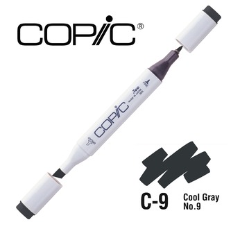 COPIC MAERKER - 214 colours - COPIC MARKER C9 Cool Gray No.9