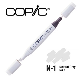 COPIC MAERKER - 214 colours - COPIC MARKER N1 Neutral Gray No.1