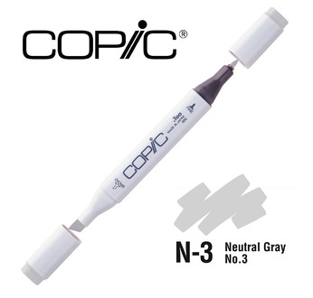 COPIC MAERKER - 214 colours - COPIC MARKER N3 Neutral Gray No.3